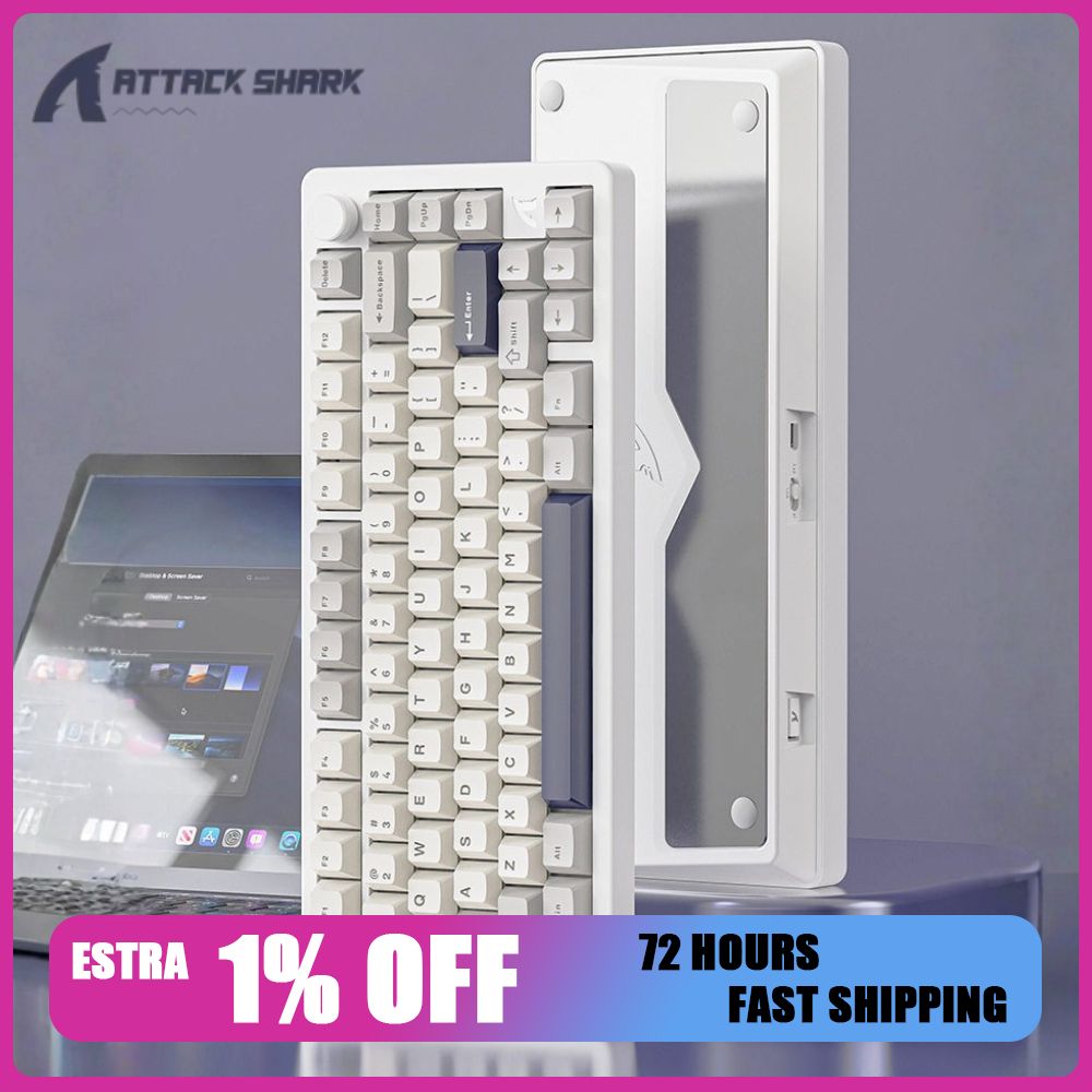 Gaming Accessories Rgb - Klawiatura mechaniczna Attack Shark X86, aluminiowa,