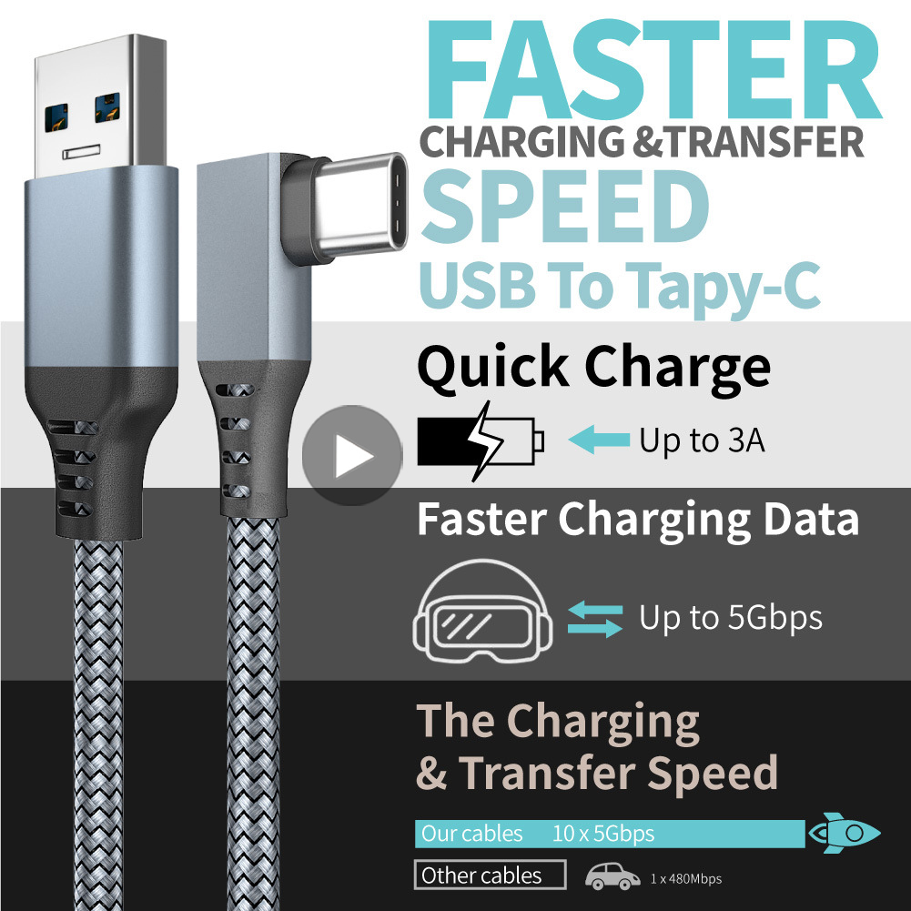 Virtual Gaming Accessories - Kabel USB A do USB-C 5M
