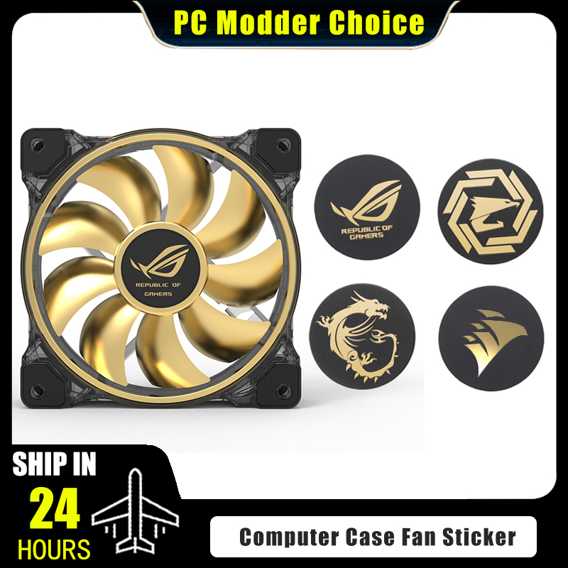 Gaming Accessories Rgb - Naklejka z logo wentylatora obudowy komputera,