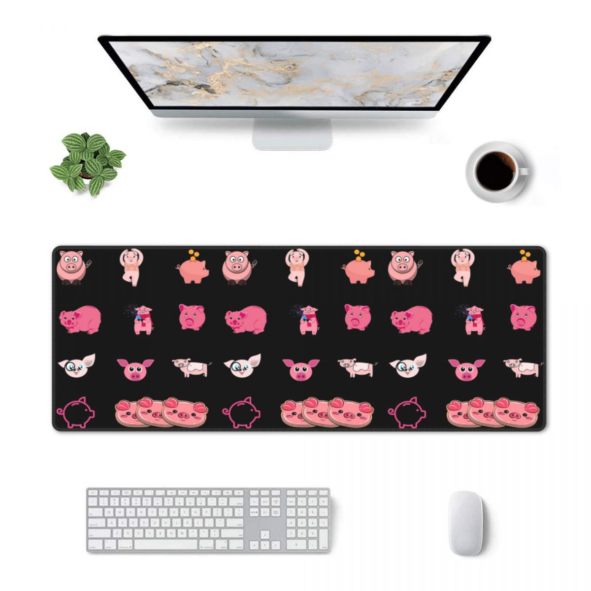 Gaming Accessories Pack - Duża podkładka pod mysz, zestaw naklejek