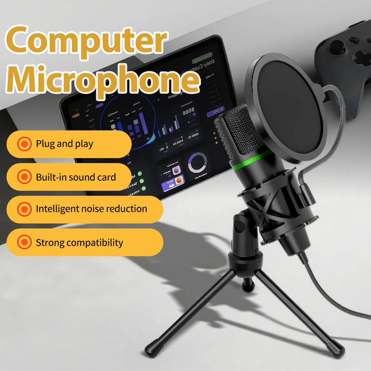 Mikrofon pojemnościowy USB prz – Gaming Accessories Rgb recenzja i cena