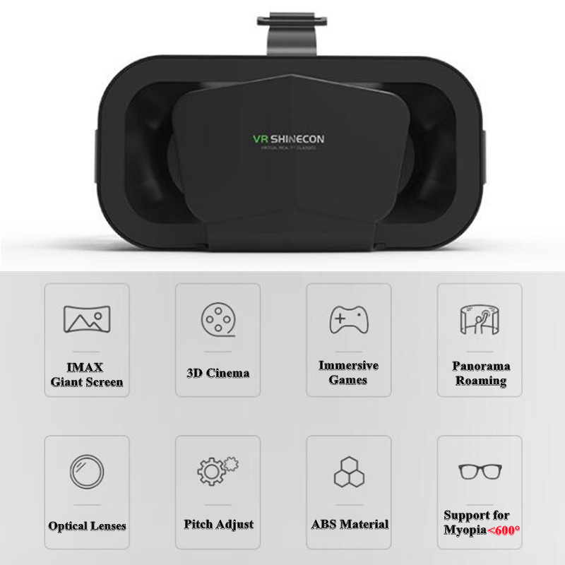 Okulary VR Shinecon Viar 3D, u – Virtual Gaming Accessories recenzja i cena