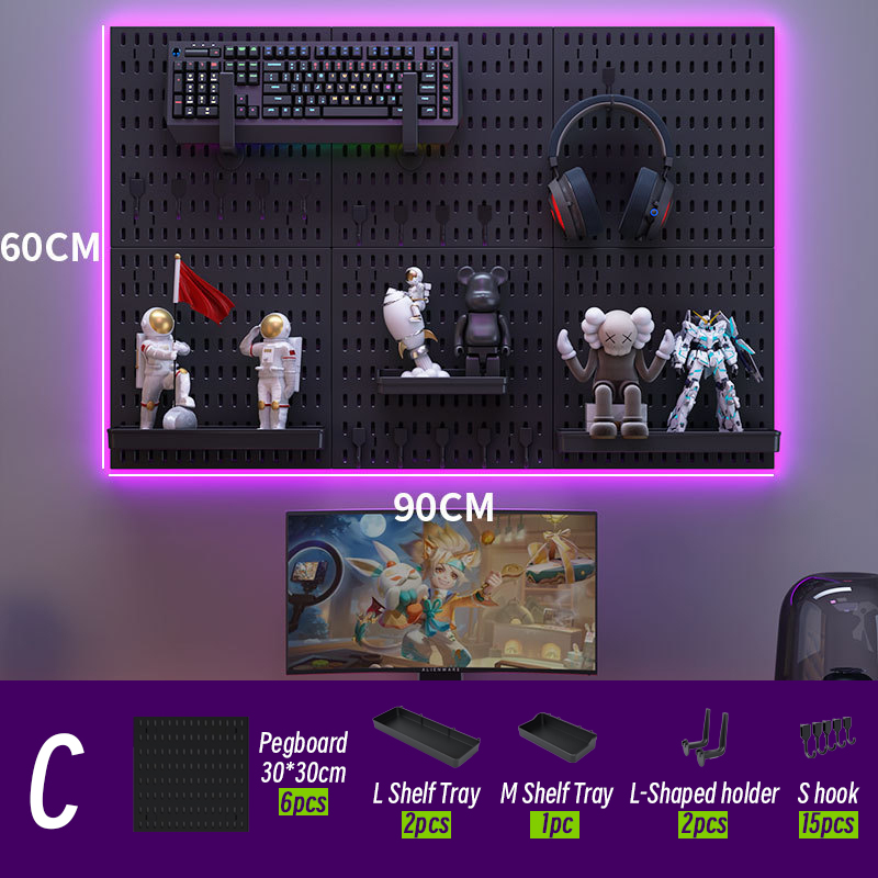 Zestaw organizerów ściennych d – Gaming Accessories Wall Mount recenzja i cena