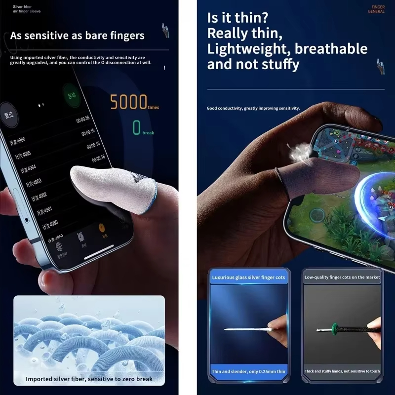 4 sztuki rękawiczek do gier mo – Gaming Accessories For Mobile recenzja i cena