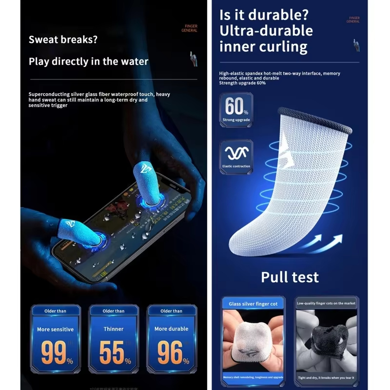 4 sztuki rękawiczek do gier mo – Gaming Accessories For Mobile recenzja i cena